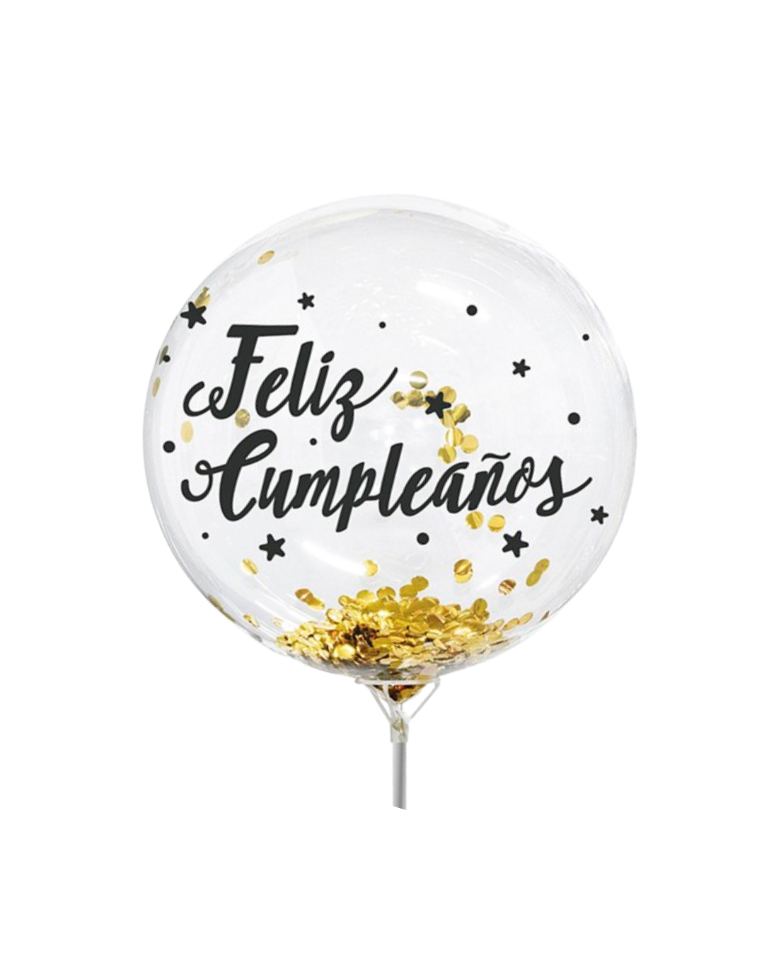 Globo Transparente con Vinil